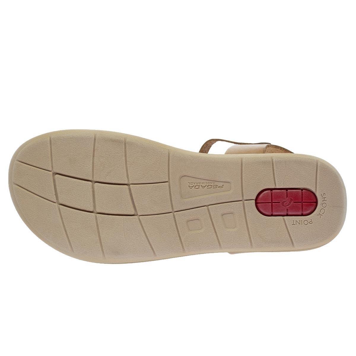 Sandália Feminina Pegada 232817 Bege Bege 4