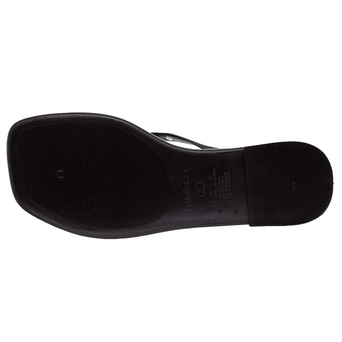Rasteira Feminina Moleca 5535.202 Preto Preto 4