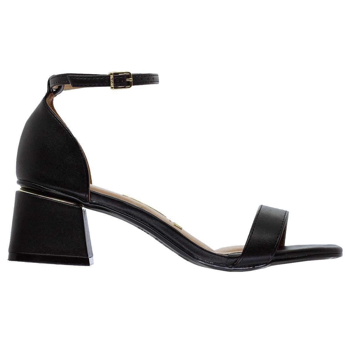 Sandália Feminina Salto Medio Vizzano 6428.104 Preto