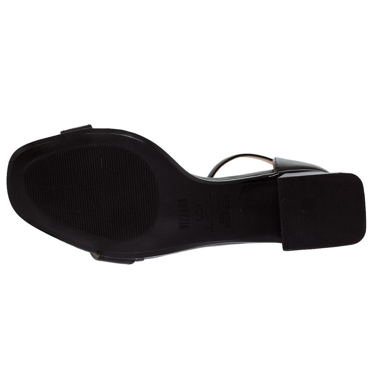 Sandália Feminina Salto Medio Vizzano 6428.104 Preto Preto 4