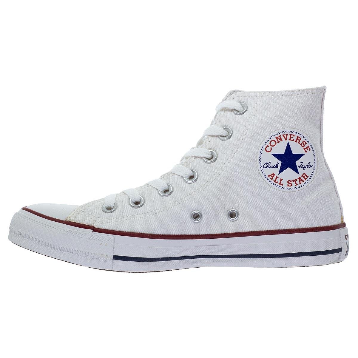 Tênis Casual Cano Alto Unissex Converse CT00040001 Branco Branco 2