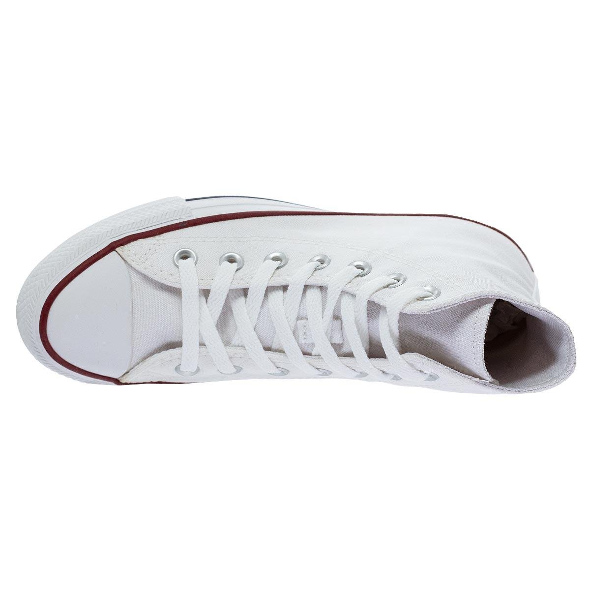Tênis Casual Cano Alto Unissex Converse CT00040001 Branco Branco 3