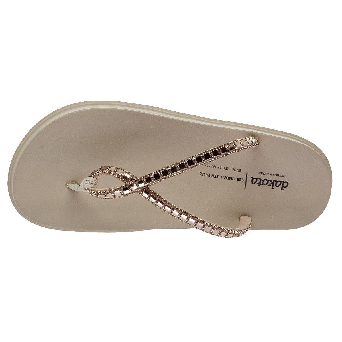 Tamanco Papete Feminino Dakota Y6242 Offwhite Off White 3