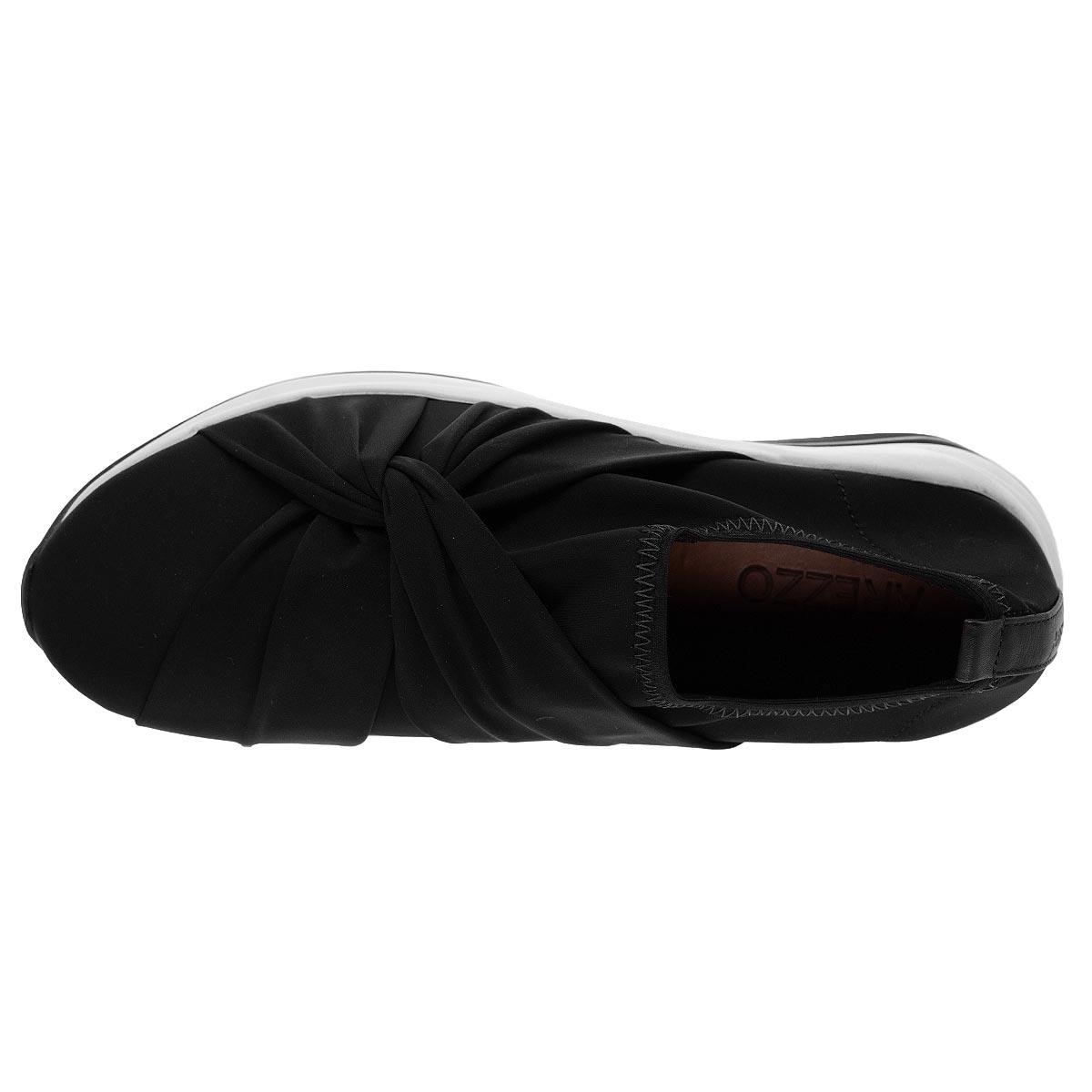 Tênis Slip On Feminino Arezzo A11303 Preto Preto 3