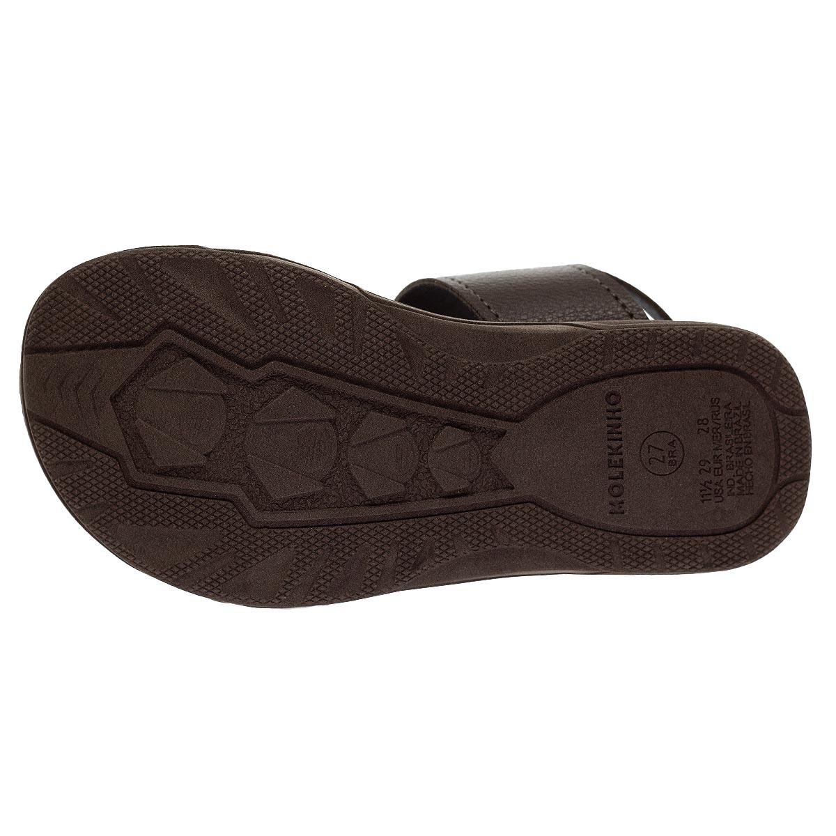 Sandália Infantil Menino Molekinho 2402.740 Marrom Marrom 4