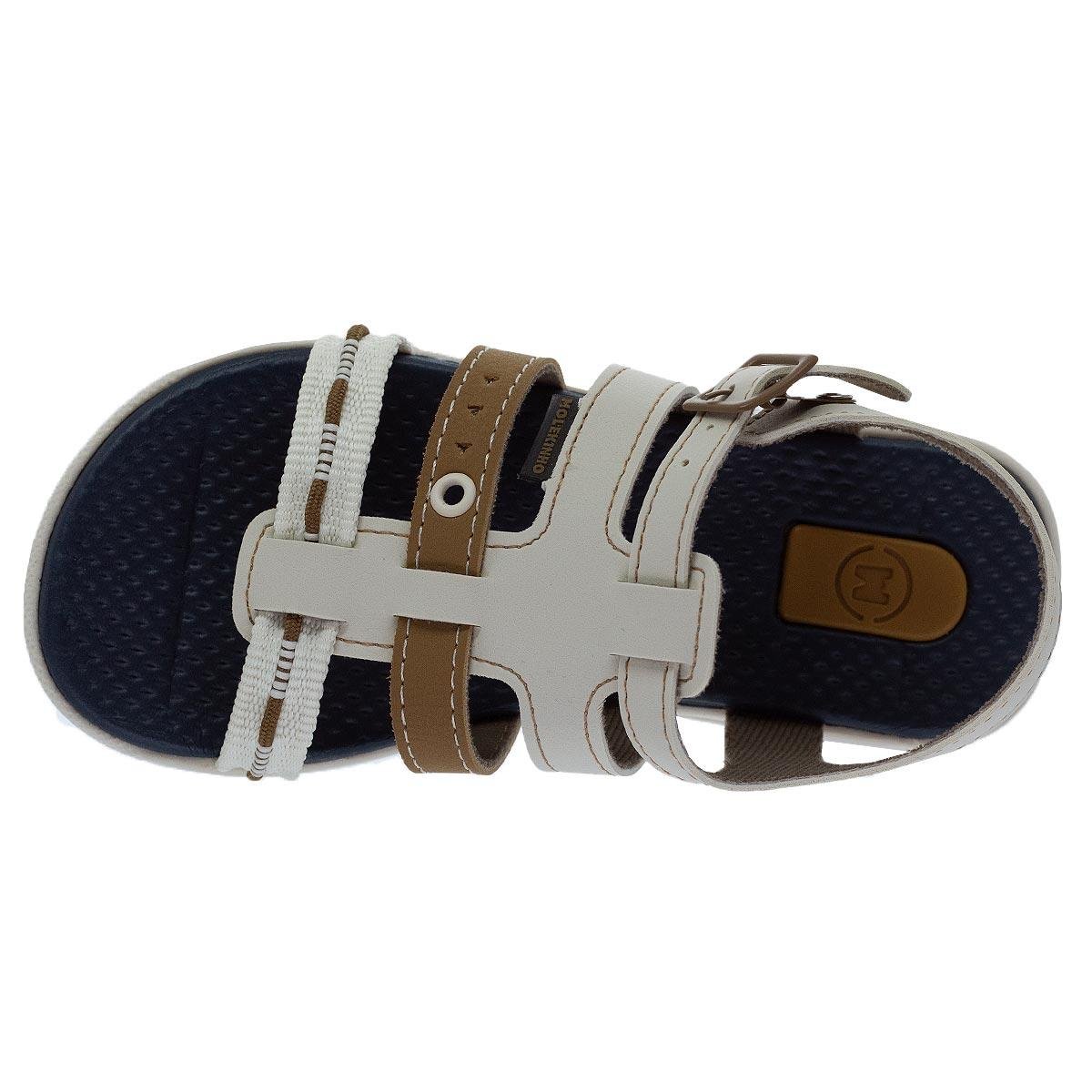 Sandália Infantil Menino Molekinho 2135.657 Branco Branco 3