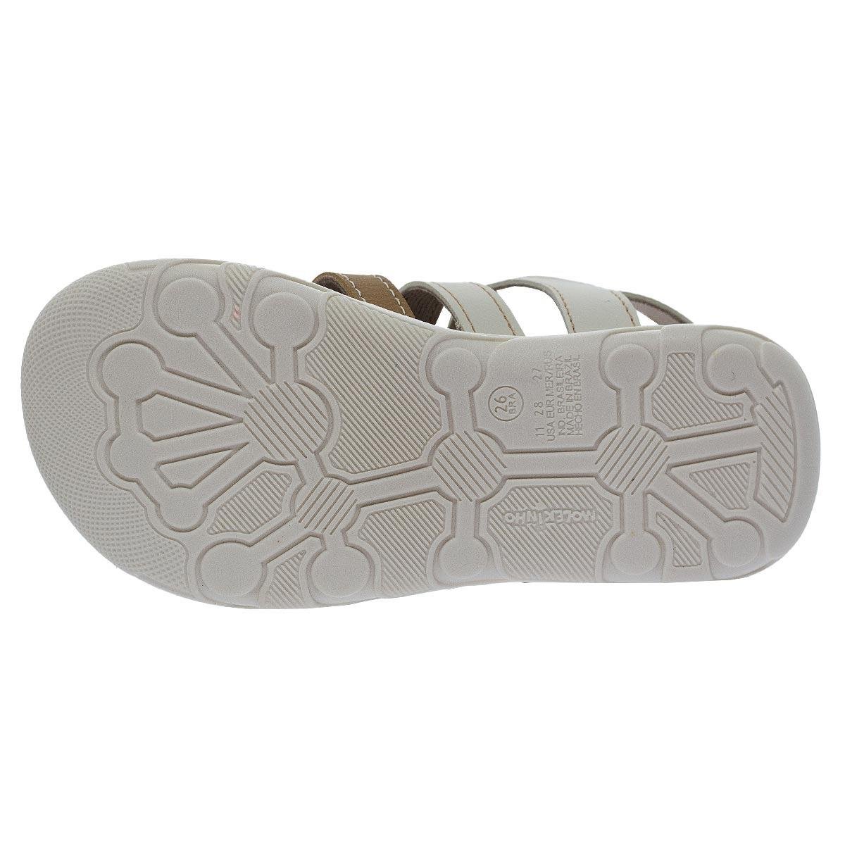 Sandália Infantil Menino Molekinho 2135.657 Branco Branco 4