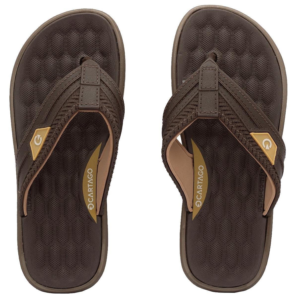 Chinelo Infantil Menino Cartago Malta VI 12497 Marrom