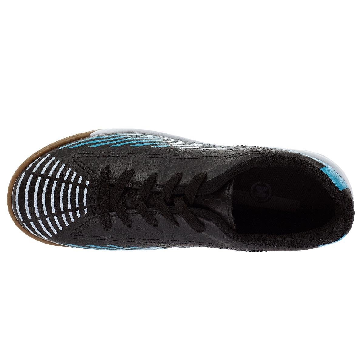 Chuteira Indoor Infantil Menino Molekinho 2856.103 Preto Preto 3
