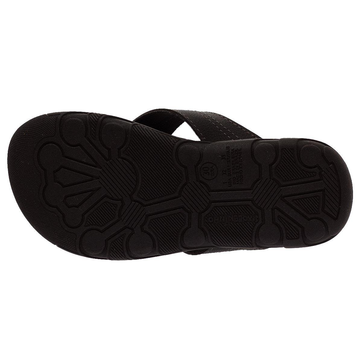 Chinelo Infantil Menino Molekinho 2400.365 Preto Preto 4