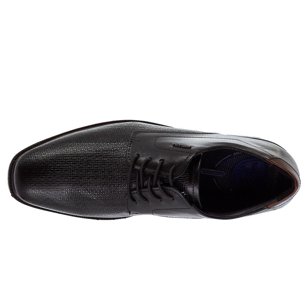 Sapato Social Pegada 126306 Couro Preto Preto 3