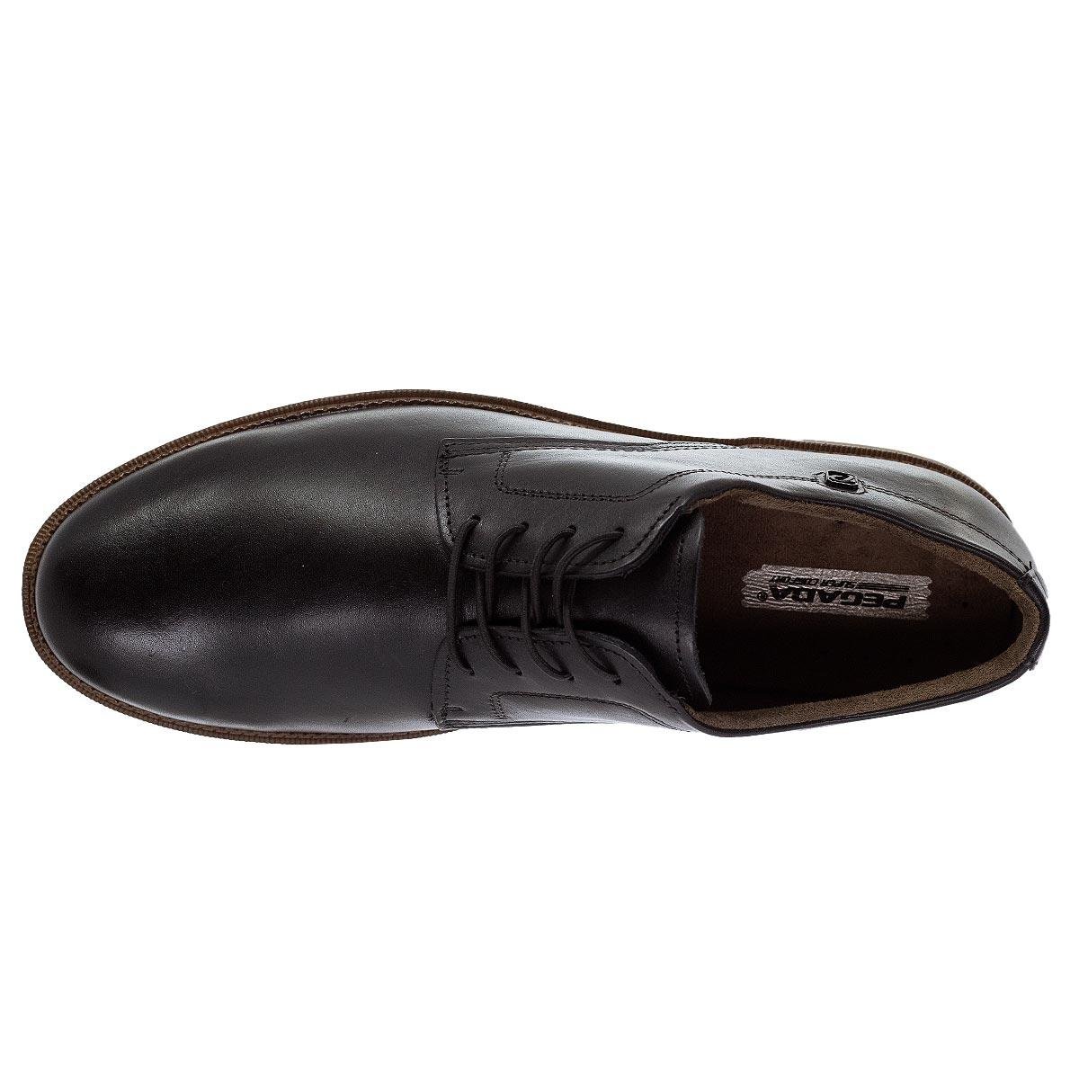 Sapato Social Pegada 126701 Couro Preto Preto 3