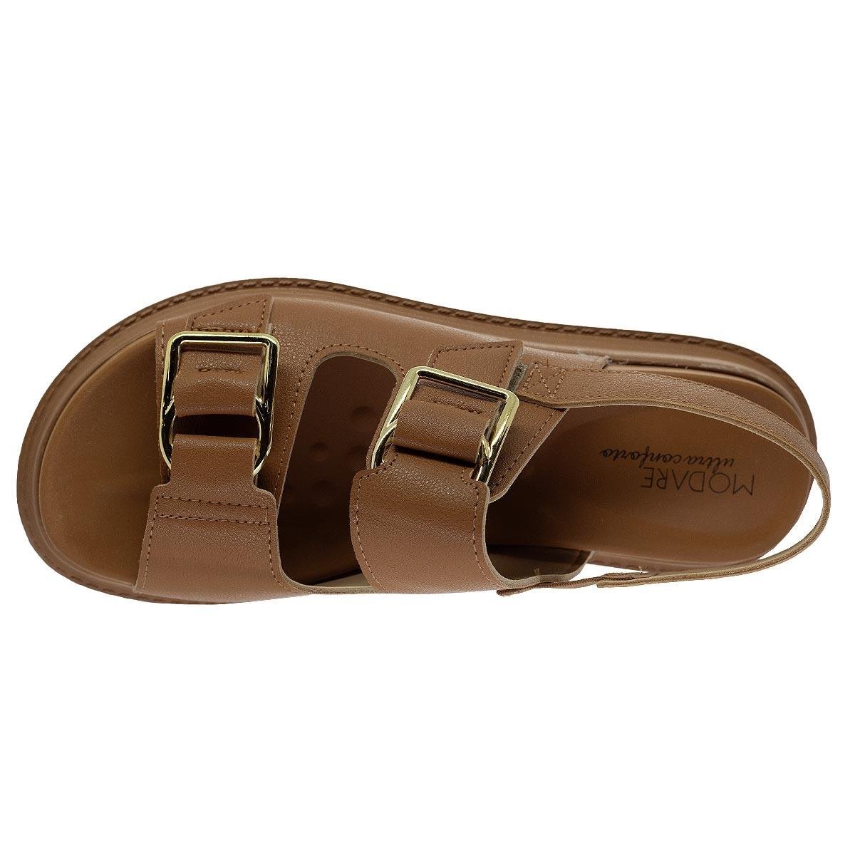 Sandália Papete Modare 7200.102 Camel Camel 3