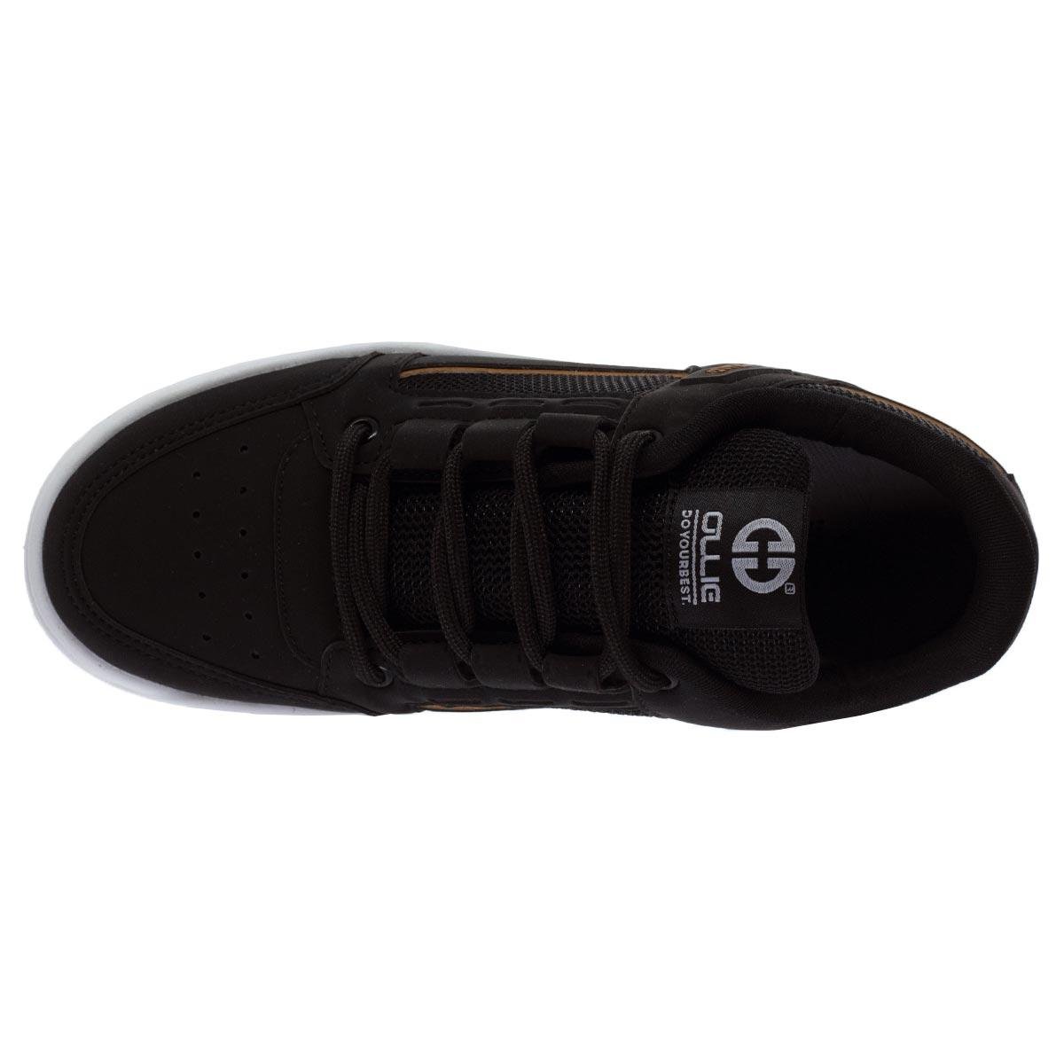 Tênis Casual Masculino Ollie Flip2 Preto Preto 3