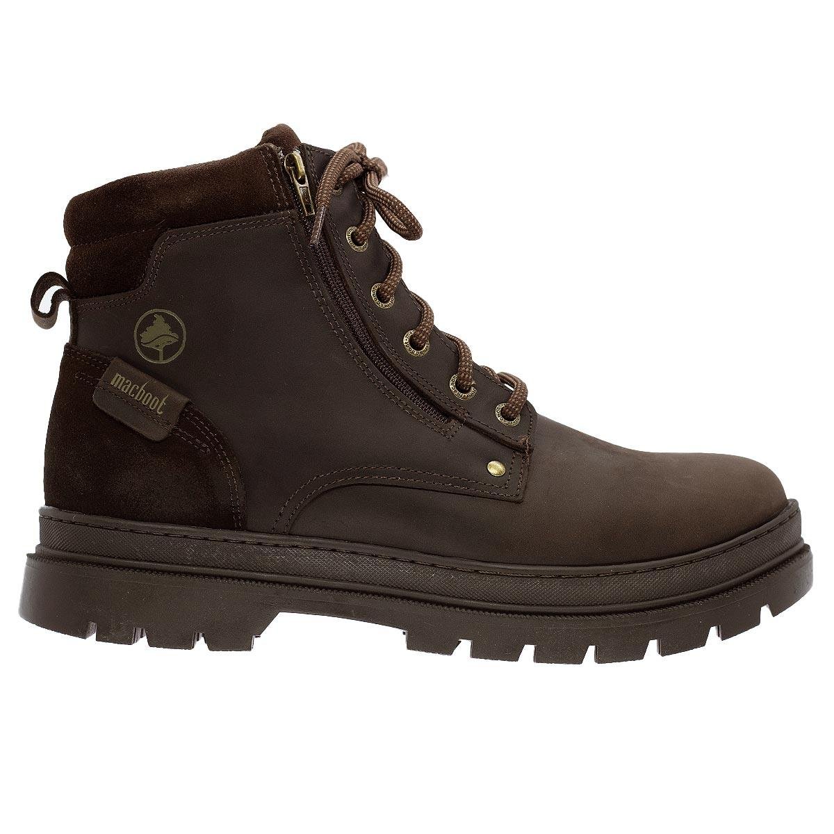 Bota Coturno Masculino Cano Curto Macboot Cumaru Café