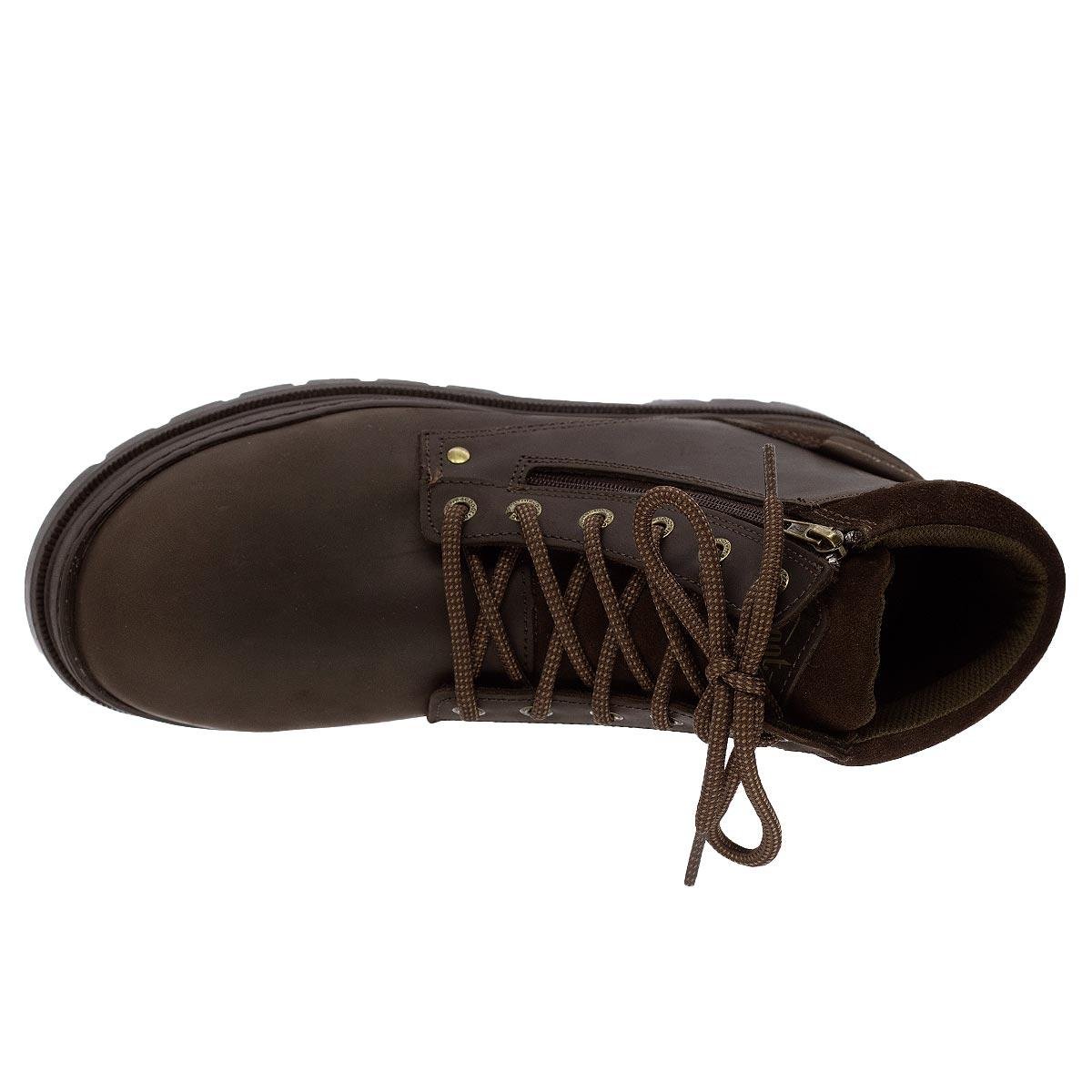 Bota Coturno Masculino Cano Curto Macboot Cumaru Café Café 3