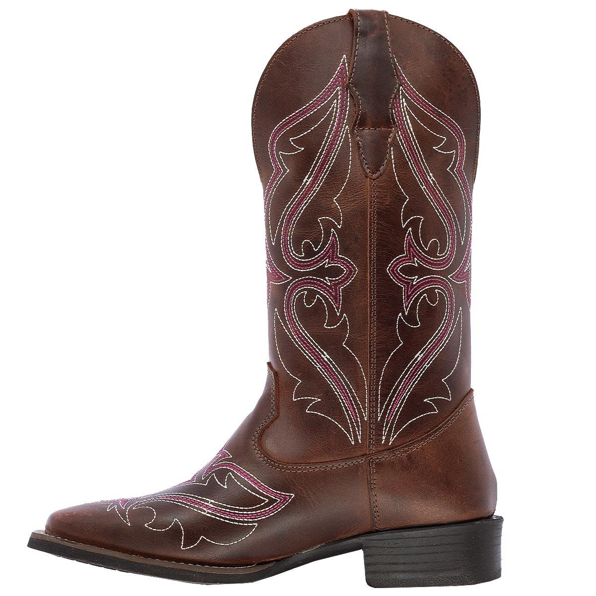 Bota Texana Feminina Big Bull Boots 909-324 C Marrom 2