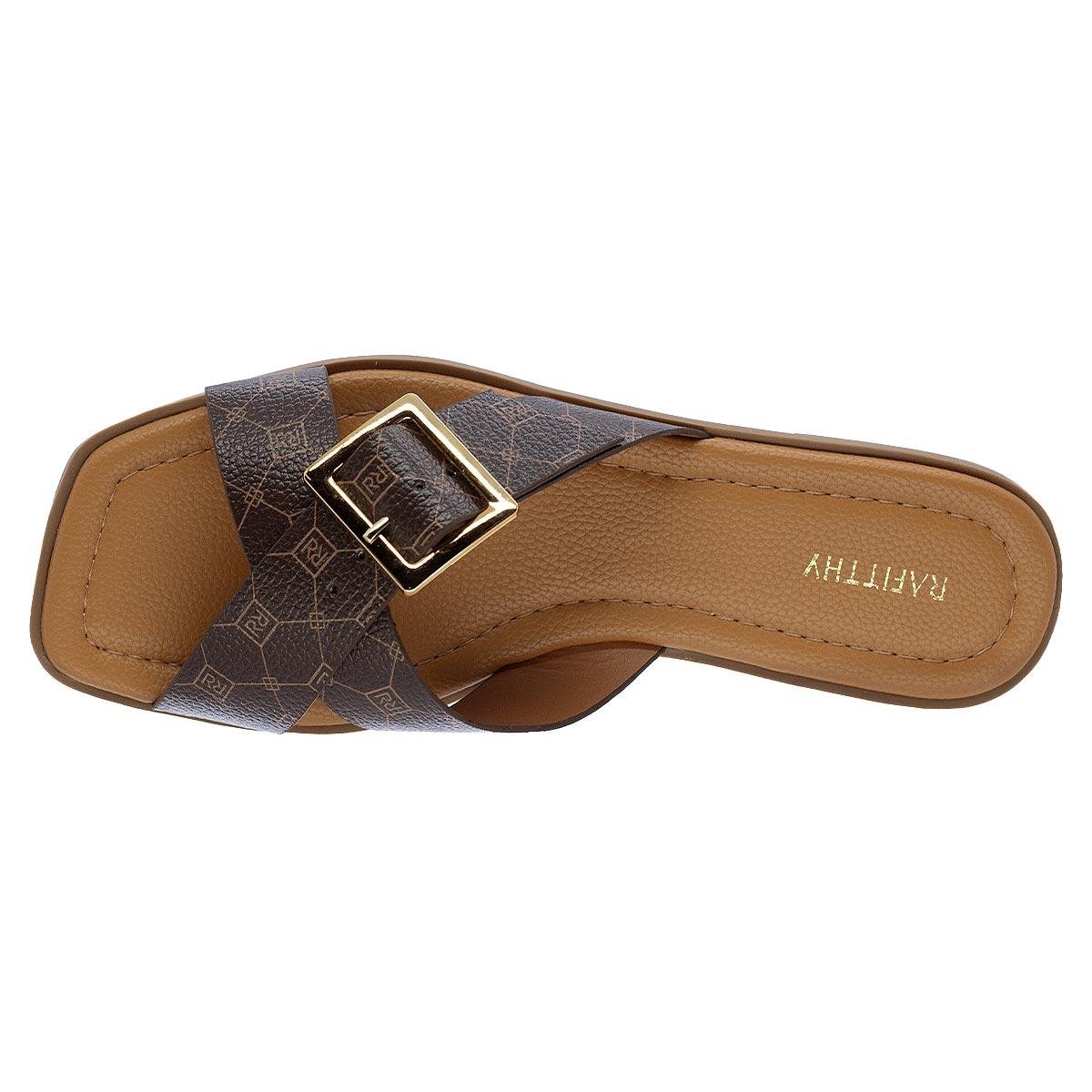 Rasteira Feminina Rafitthy 86002A Marrom Marrom 3