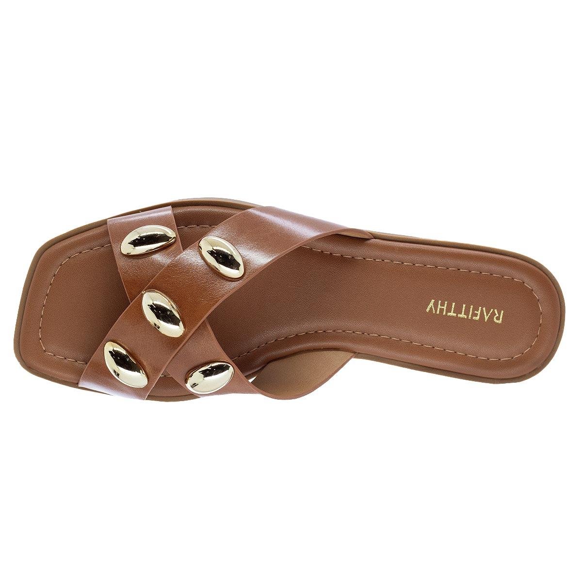Rasteira Feminina Rafitthy 86006A Caramelo Caramelo 3