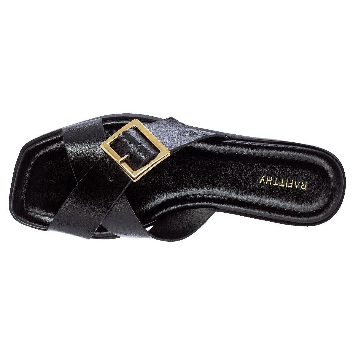 Rasteira Feminina Rafitthy 86002A Preto Preto 3