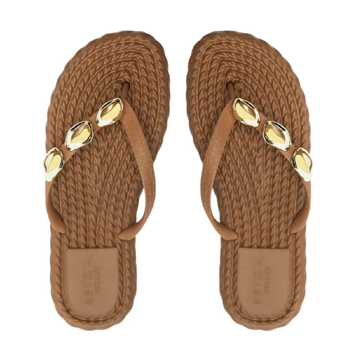 Chinelo Feminino Brizza Z19155 Marrom