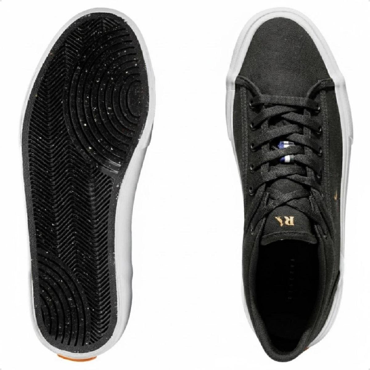 Tênis Casual Masculino Basic Canvas Reserva Preto Preto 4