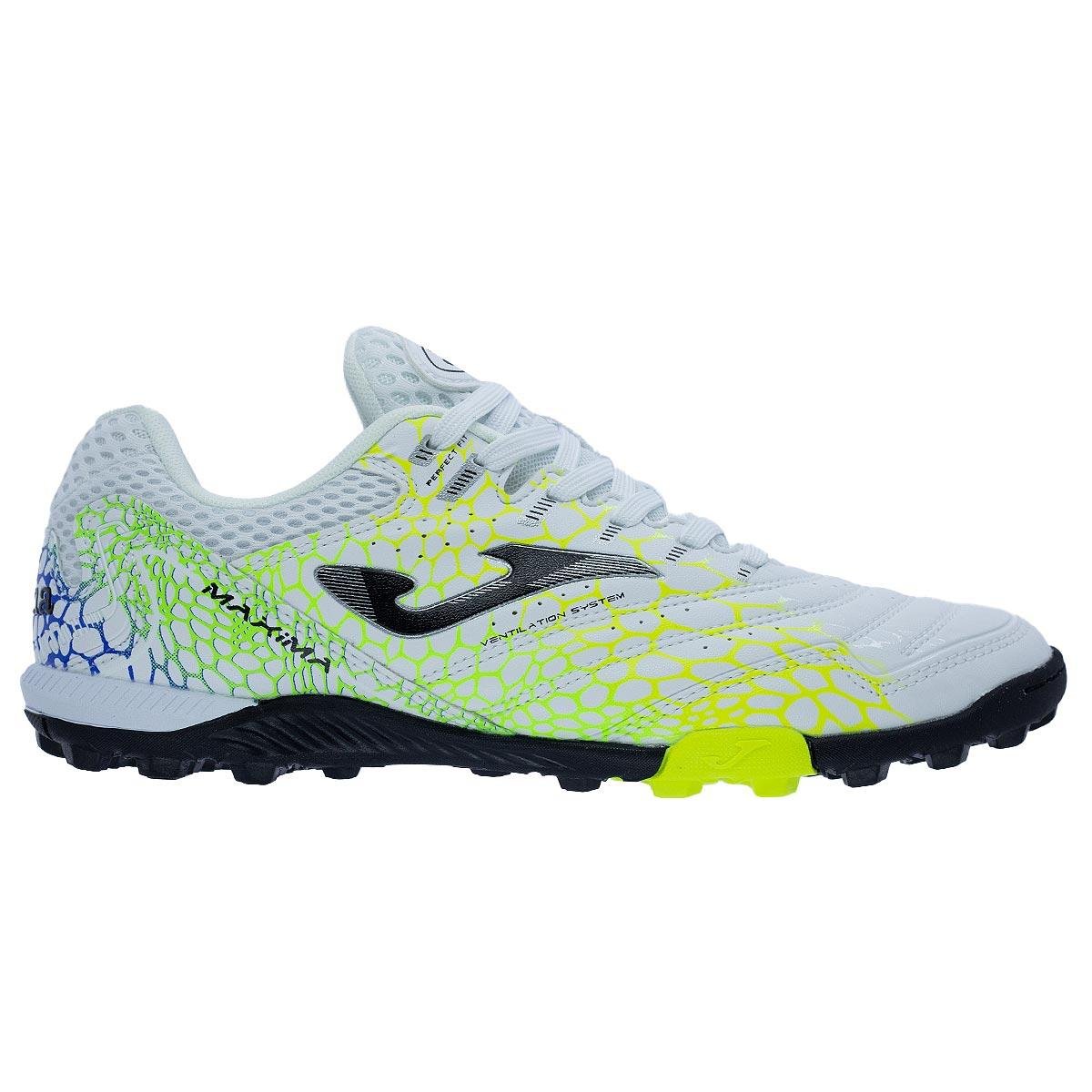 Chuteira Society Masculina Joma Turf Máxima Branco