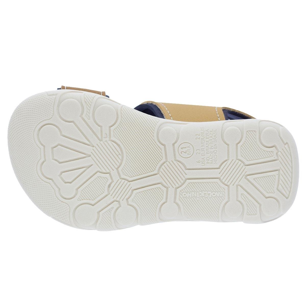 Sandália Infantil Menino Molekinho 2135.137 Bege Bege 4