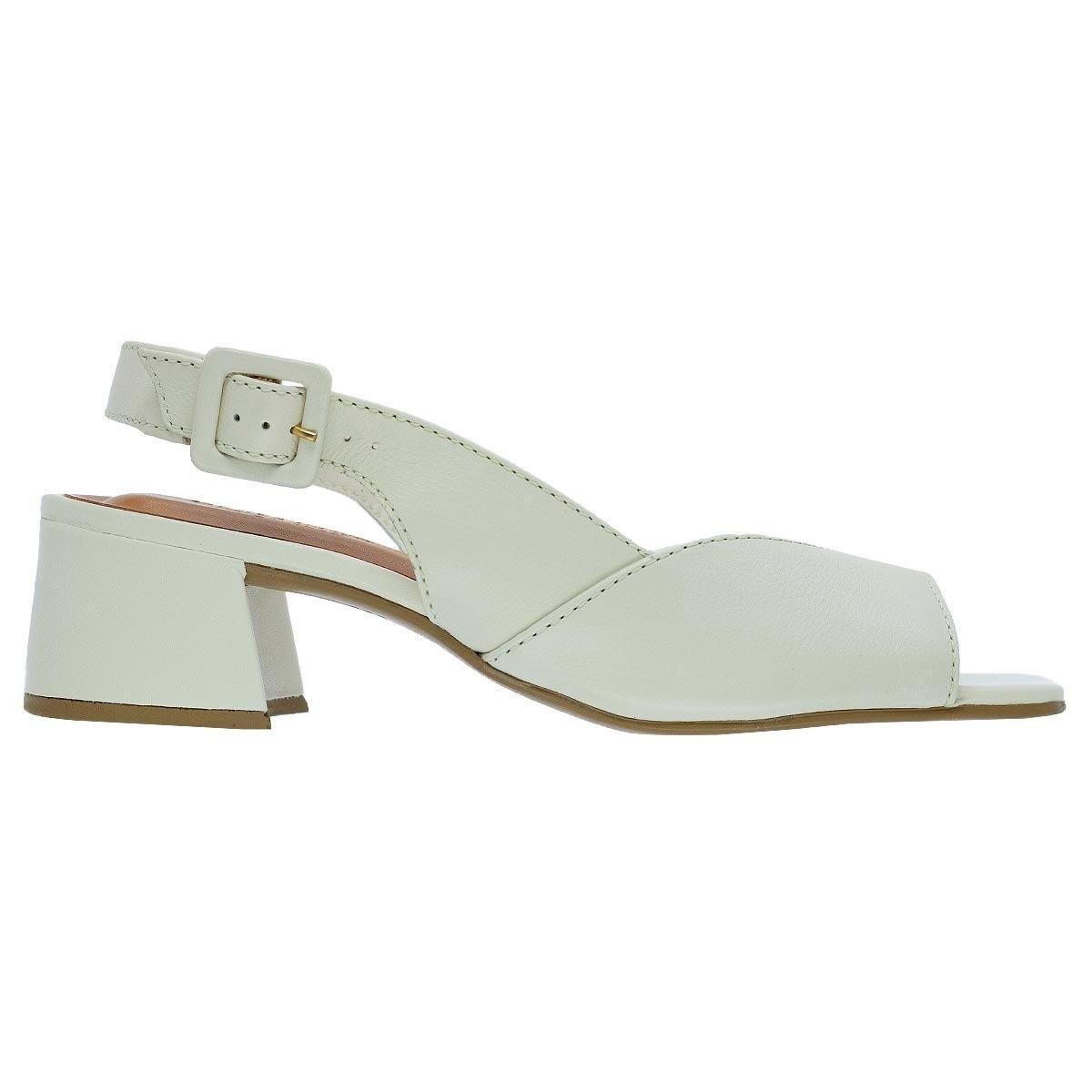Sandália Salto Médio Feminino Bottero 374004 Offwhite