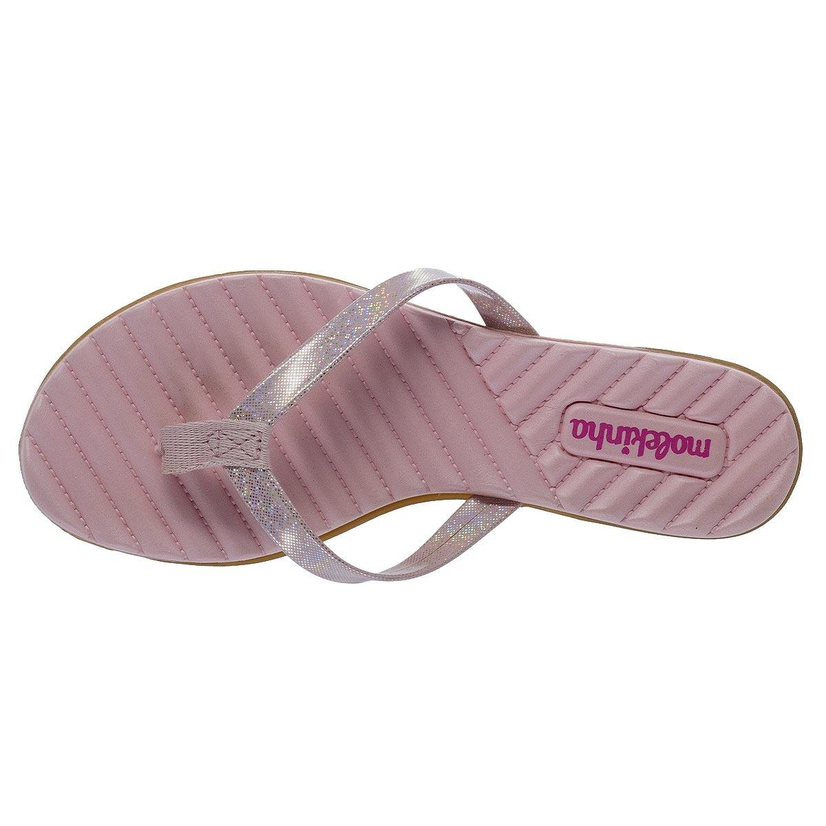 Chinelo Infantil Menina Molekinha 2353.103 Rosa Rosa 3