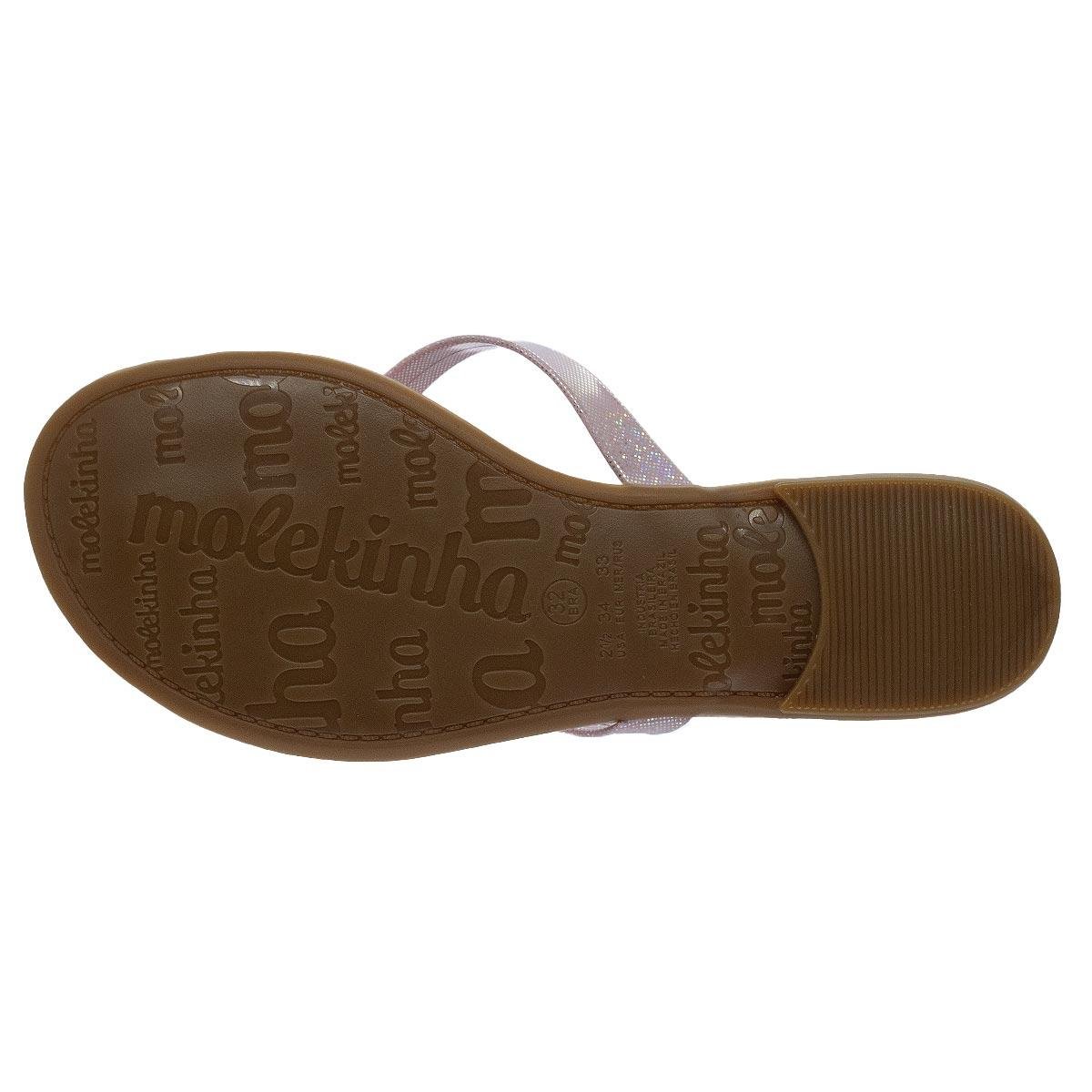 Chinelo Infantil Menina Molekinha 2353.103 Rosa Rosa 4