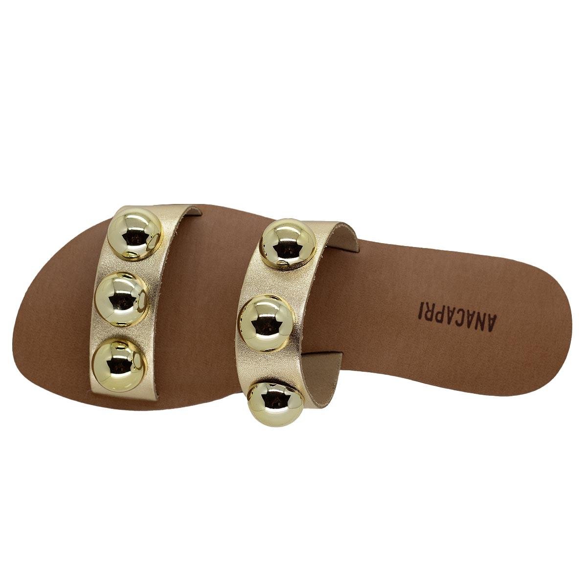 Rasteira Feminina Anacapri C30014 Dourado Dourado 3