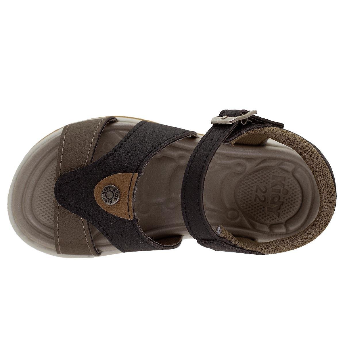 Sandália Infantil Menino Kidy 001-1045 Preto Preto 3