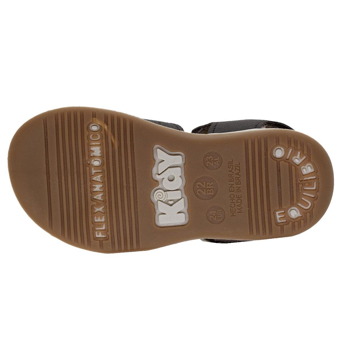 Sandália Infantil Menino Kidy 001-1045 Preto Preto 4
