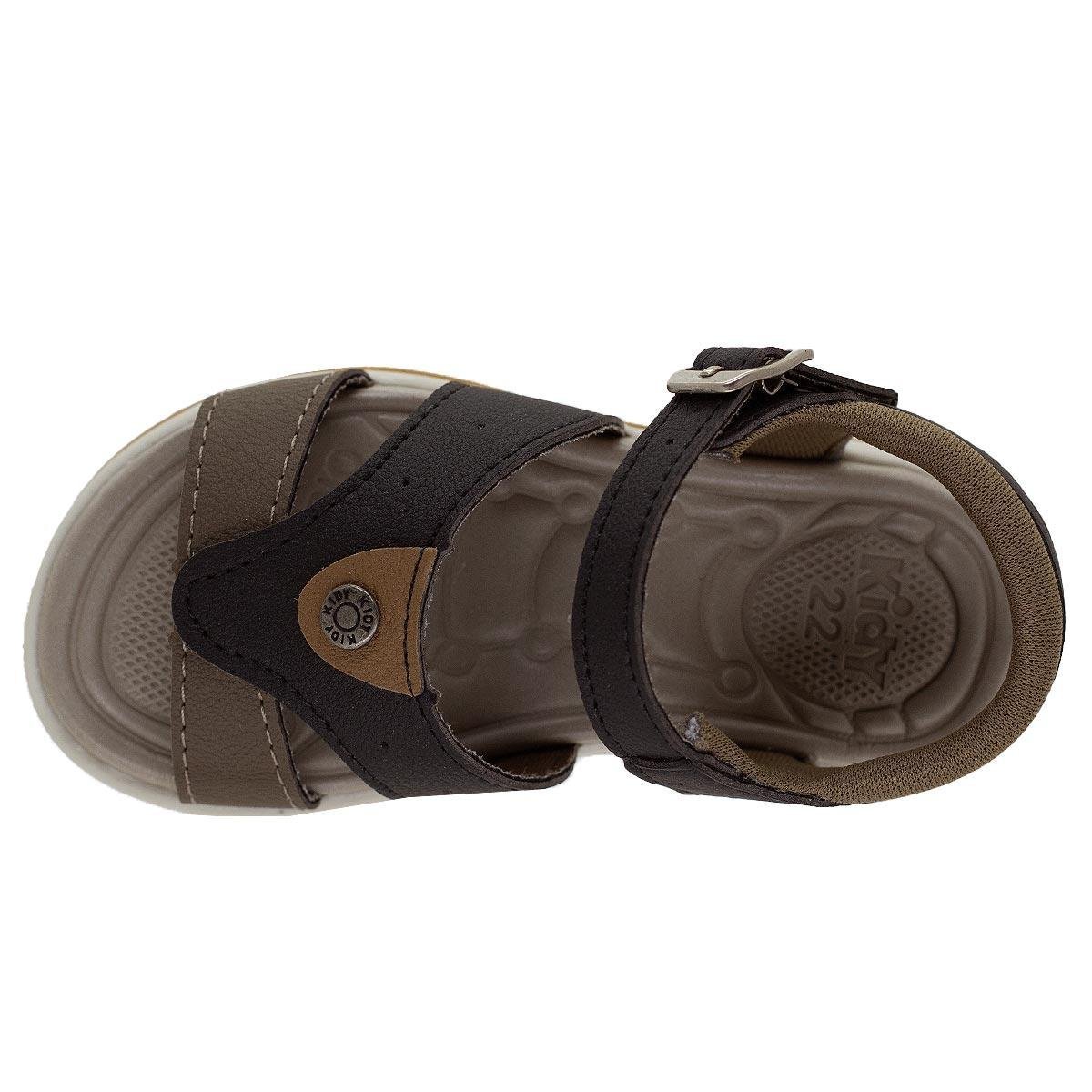 Sandália Infantil Menino Kidy 001-1045 Preto Preto 3