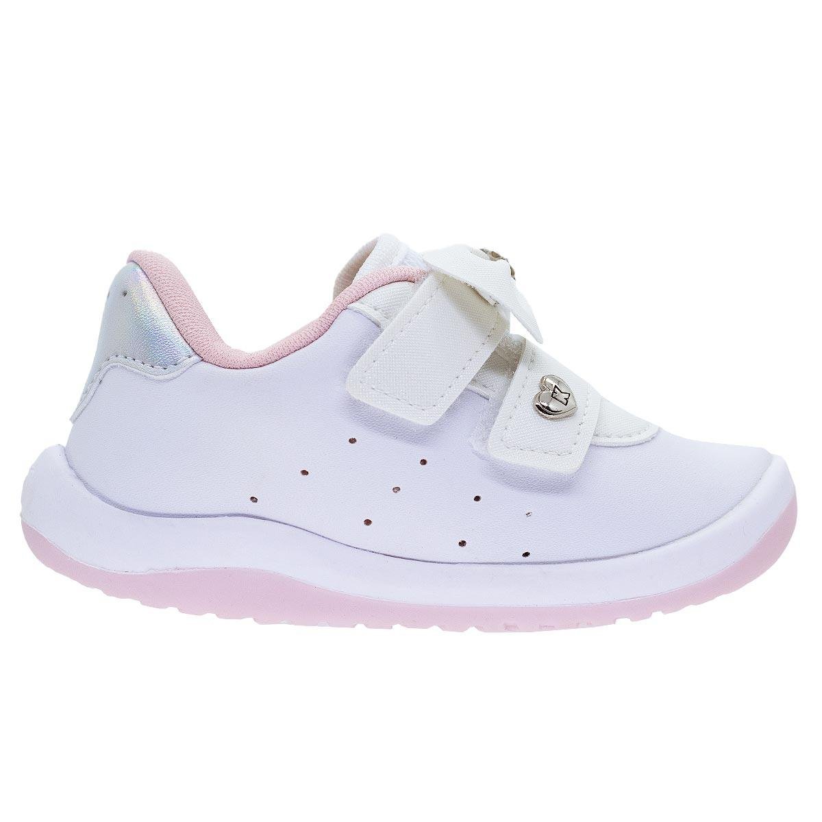 Tênis Infantil Menina Kidy 008-1650 Branco