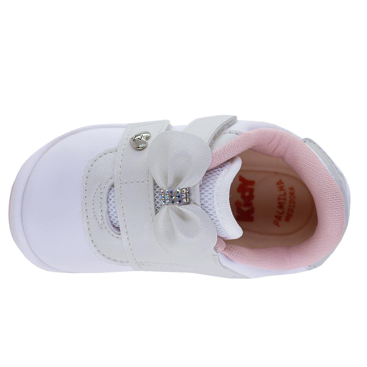 Tênis Infantil Menina Kidy 008-1650 Branco Branco 3