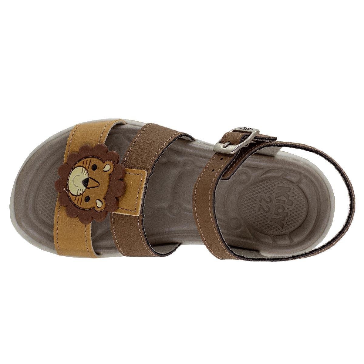 Sandália Infantil Menino Kidy 001-1047 Caramelo Caramelo 3
