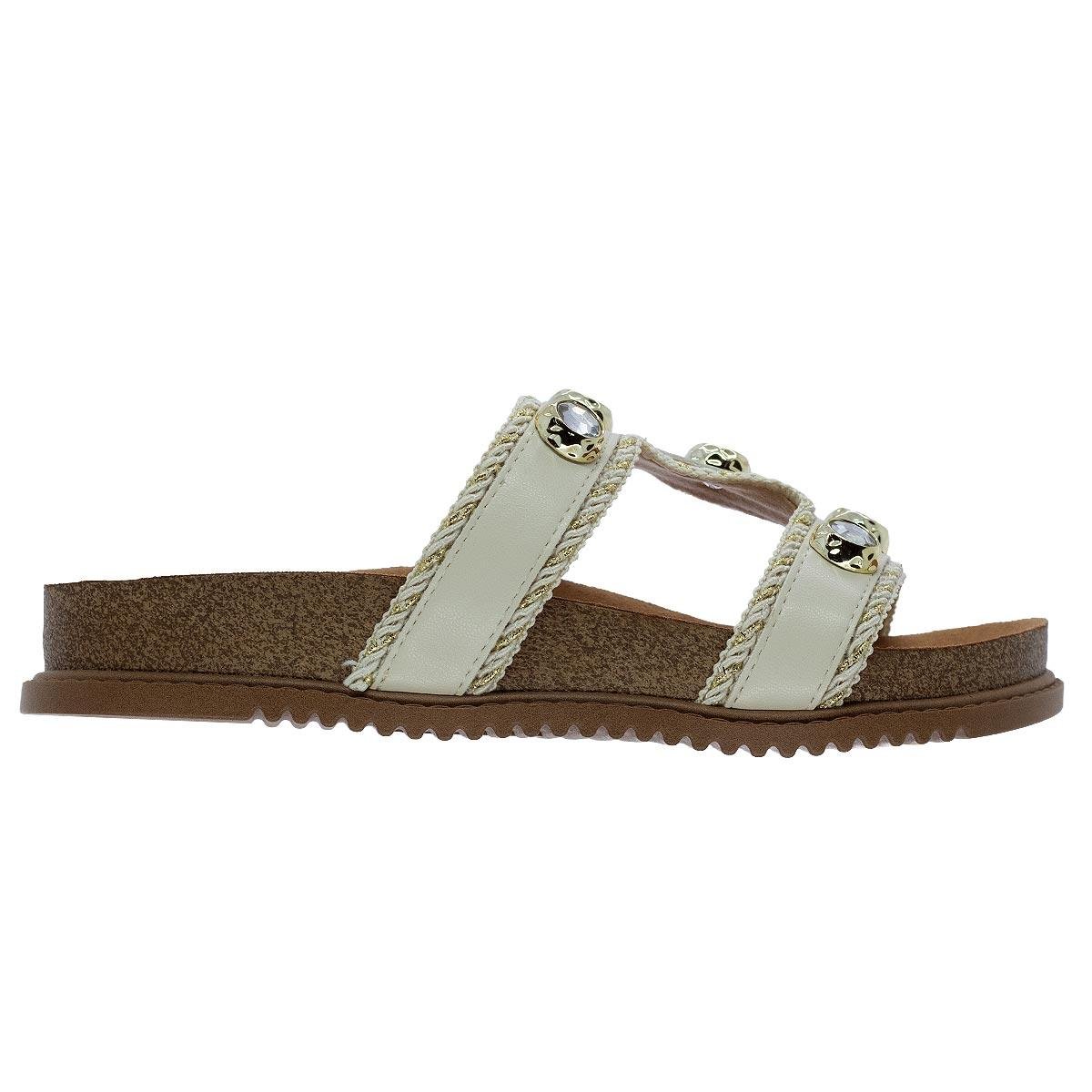 Tamanco Papete Feminino Beira Rio 8523.119 Branco