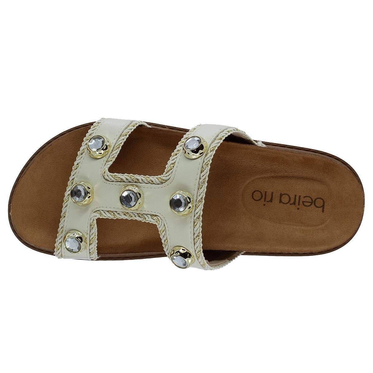 Tamanco Papete Feminino Beira Rio 8523.119 Branco Branco 3