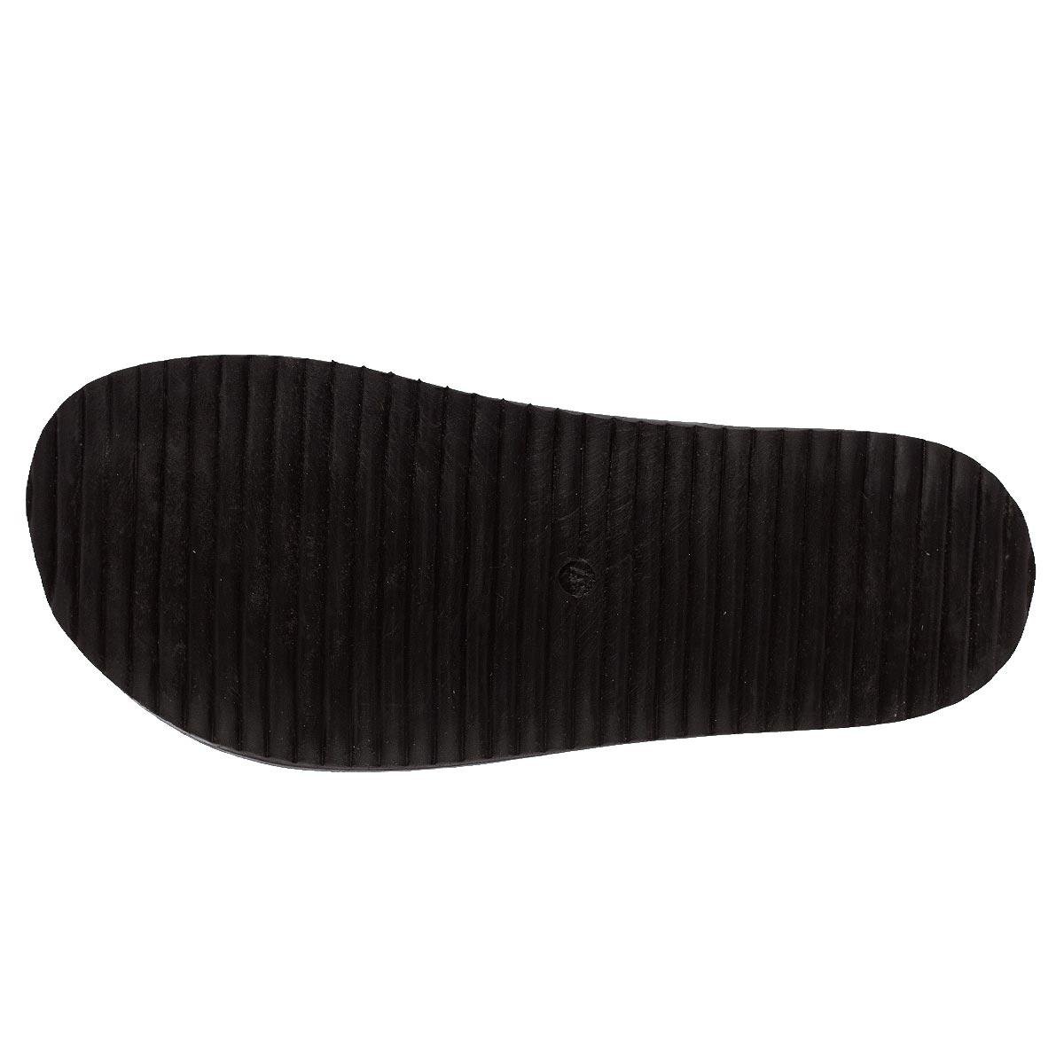 Sandália Papete Rasteira Feminina Ana Laura 25305 Preto Preto 4