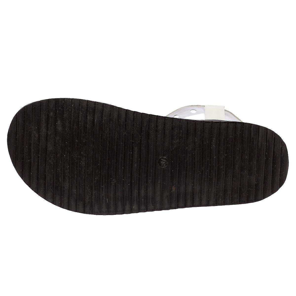 Sandália Papete Rasteira Feminina Ana Laura 25293 Offwhite Off White 4