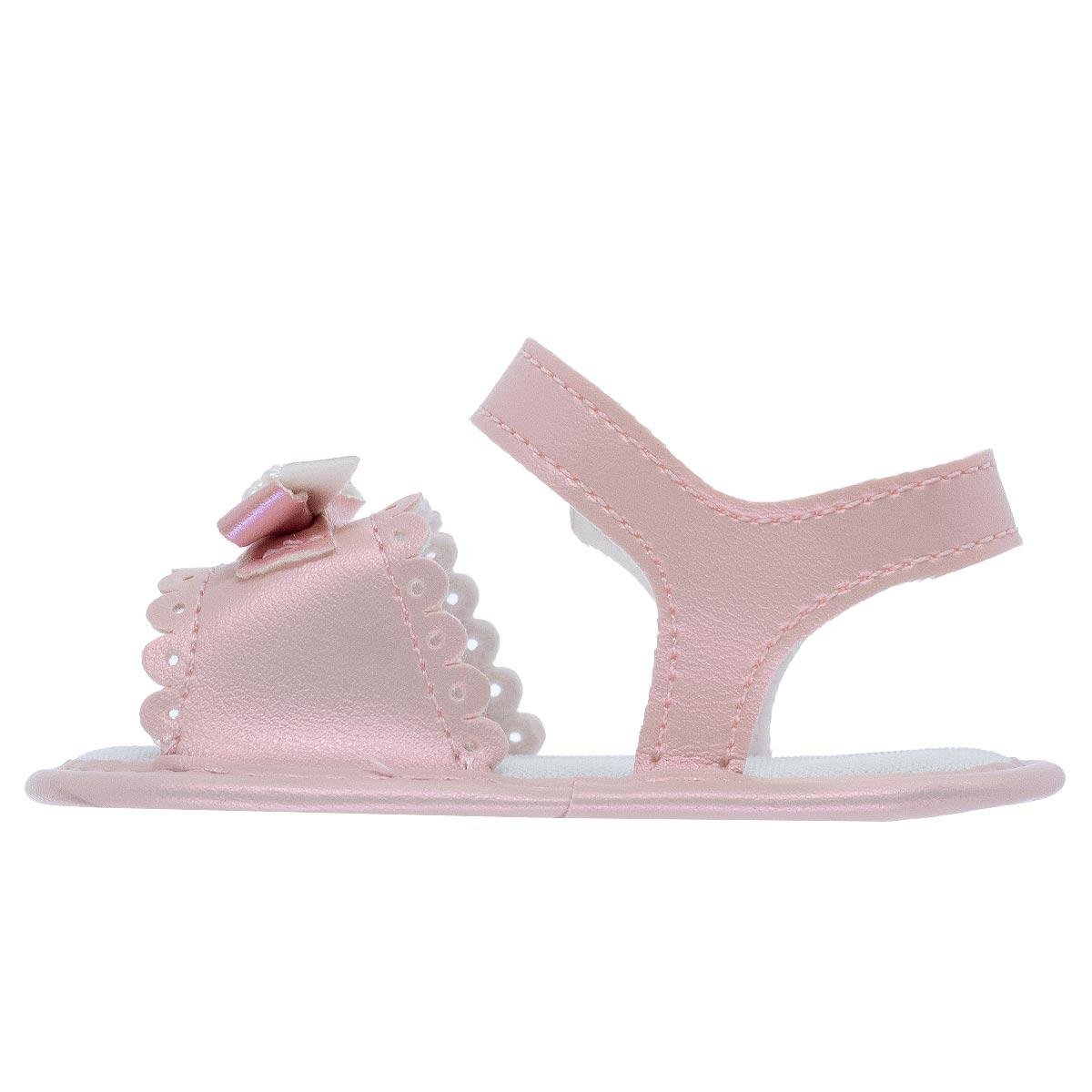 Sandália Bebê Menina Pimpolho 0110439C Rosa Rosa 2