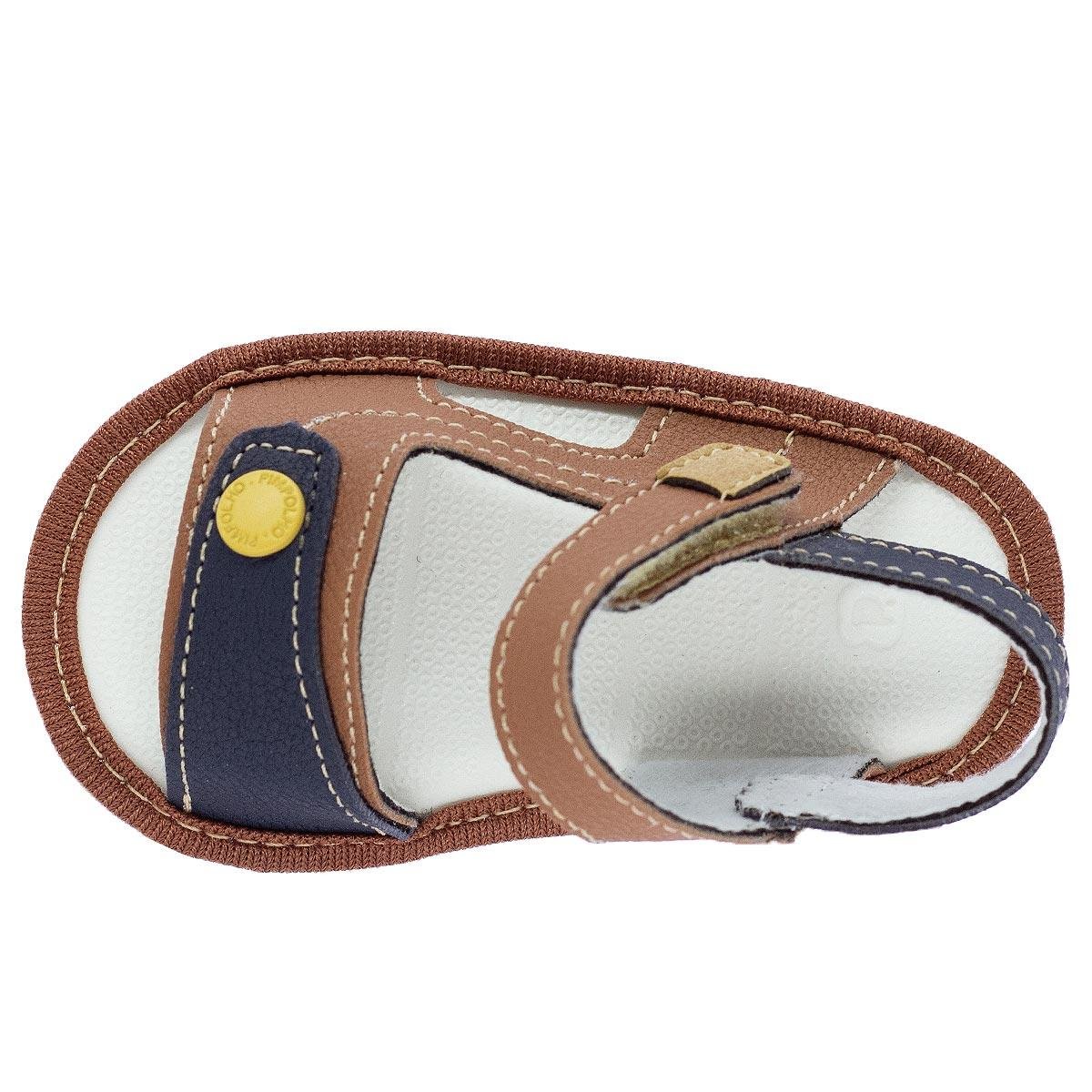 Sandália Bebê Menino Pimpolho 0110454C Marrom Marrom 3