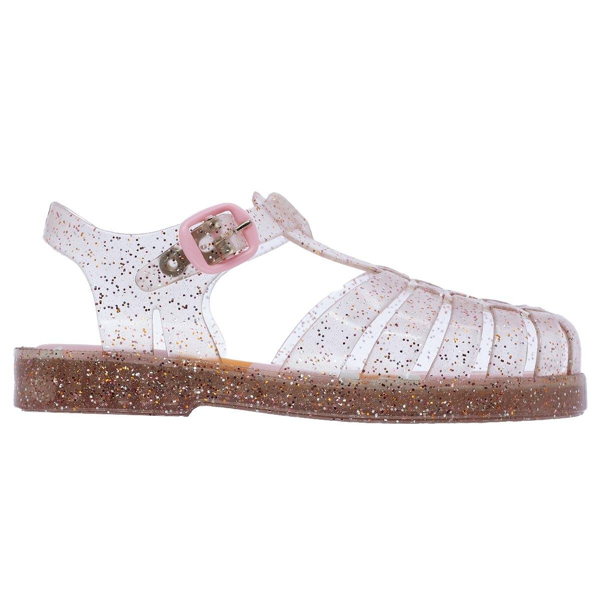 Sandália Menina Infantil Pimpolho Colorê 0140260C Transparente