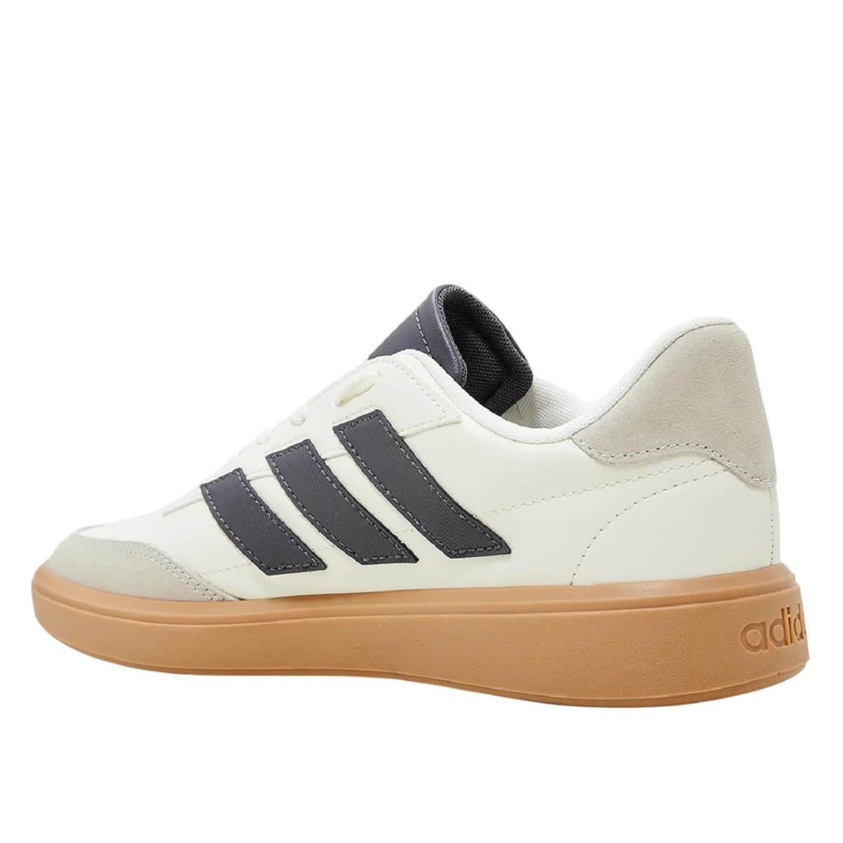 Tênis Adidas Casual Masculino Courtblock Branco Branco 2