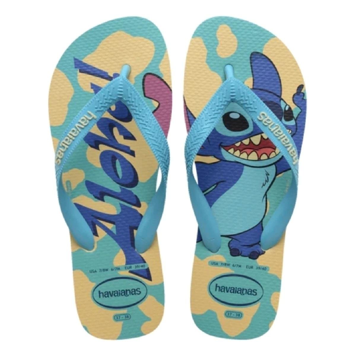 Chinelo Feminino Havainas Top Stitch 414891 Azul