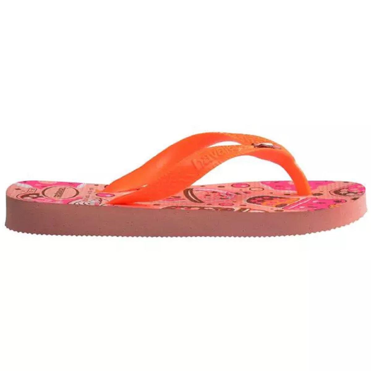 Chinelo Infantil Menina Havaianas Fantasy 4103405 Salmão Laranja 2