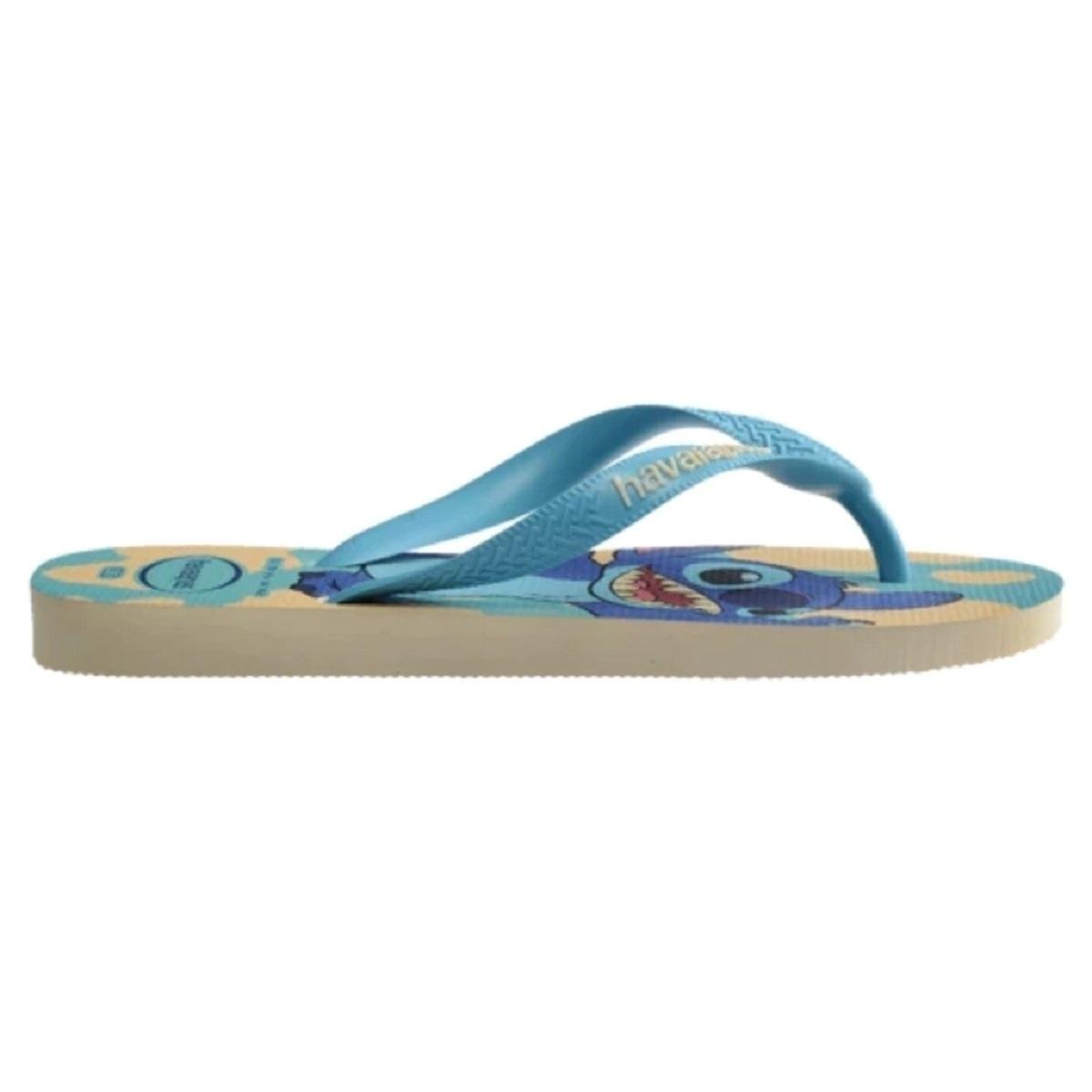 Chinelo Infantil Menina Havaianas Top Stitch 4148941 Azul Azul 2