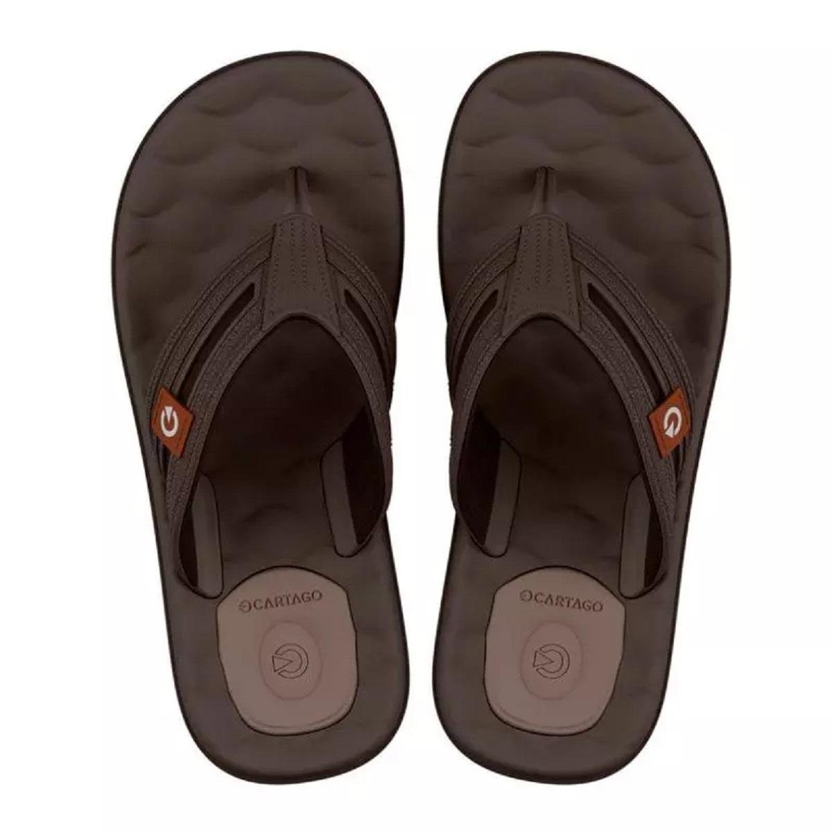 Chinelo Masculino Cartago Egeu IV 12530 Marrom
